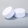 Caja Redonda Blanca de Plástico para Crema Spot Ps Caja para Crema Desmaquillante Set Portátil de Viaje Botella de Cosméticos