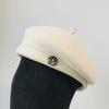Boina de pintor retro de lana estilo europeo fragante de otoño e invierno para mujer, sombrero de fieltro de moda de estilo universitario para adultos