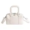 Bolso Almohada de Cuero Suave Retro de Gama Alta para Mujer 2025 Nuevo Versátil de Nicho Bolso Cilíndrico de Lujo Ligero Bolso de Mano Bolso Cruzado