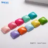 Macaron Lacado Coração de Menina Doce Amor Redondo Quadrado Patch Acessórios diy Adorno de Cabeça Capa de Celular Decoração para Sapatos com Furos