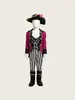 Fantasia Fofa de Capitã Pirata para Meninas para o Halloween, Roupa de Festa Cosplay Infantil, Direto da Fábrica