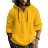 2023 Nuevo Aliexpress Camisa de Algodón y Lino Sudadera con Capucha Manga Larga con Capucha Primavera y Verano Casual Ropa Diaria Estilo Caliente