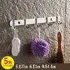 Colgador de Ganchos de Acero Inoxidable 304, Gancho para Abrigos y Sombreros, Gancho para Baño Cocina, Montaje en Pared de Hotel, Almacenamiento sin Taladro, Colgador para Parte Trasera de Puerta