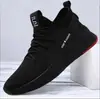 Nuevos Zapatos de Hombre para Otoño Zapatos Deportivos Negros Casuales Transpirables Malla Tejida Fly Knit Zapatos para Correr Suela Suave Versátiles Zapatos de Hombre Transfronterizos