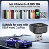Adaptador Sem Fio 2 em 1 para CarPlay e Android Auto 2026 Upgrade Adaptador Sem Fio 2 em 1 para CarPlay e Android Auto 2026