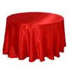 Fornecimento de Toalhas de Mesa Redondas de Cetim Modernas, Simples e de Luxo para Hotéis, Casamentos, Mesas de Jantar, Banquetes e Decorações de Festas