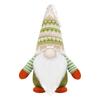 Navidad Transfronteriza Muñeco Sin Rostro Tejido Bosque Verde Rodolfo Muñeco de Pie Decoraciones Adornos Venta al por Mayor
