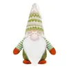 Navidad Transfronteriza Muñeco Sin Rostro Tejido Bosque Verde Rodolfo Muñeco de Pie Decoraciones Adornos Venta al por Mayor