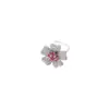 Anillo de flor pequeña de circón nuevo transfronterizo estilo étnico fresco elegante flor de ciruelo abierto ajustable estilo antiguo anillo venta al por mayor
