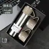 Juego de tazas aisladas de acero inoxidable 304, regalo de negocios, una taza con tres tapas, taza portátil para hombres y mujeres, juego personalizado