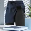 Pantalones cortos de running talla grande para hombre y mujer, finos de verano, nuevos, de secado rápido, para entrenamiento, fitness, pantalones casuales deportivos