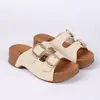 Fivela Sandálias Birckenstock Femininas Primavera Verão Novo Estilo Para Sair Aumentar Altura Solado Grosso Confortáveis Casuais Sandálias Birckenstock Femininas