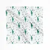 Lenço de Seda Personalizado com Logo, Lenço Quadrado de Seda DIY com Pintura Infantil Personalizada, Lenço Feminino, Design de Formatura Feito Sob Medida
