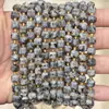 6mm 8mm Pedra Natural Cristal Ágata Canto Chanfrado Quadrado DIY Pulseira Colar Acessórios de Joias Produtos Semi-Acabados Atacado