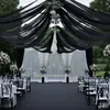 Cortina de Gasa de Malla Grande Transfronteriza Decoración de Escenario para Bodas al Aire Libre Fondo Cortina de Boda Dropshipping