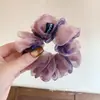 2026 Estilo Coreano Nuevo Estampado Malla Scrunchie para Mujer Personalidad Esponjosa Flor de Pelo Moño Anillo para Cabello Accesorios para el Cabello