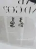 Hellopuppy Aretes de Llave de Amor Asimétrico Full Diamante Hebilla de Cierre de Acero de Titanio Apilables con Doble Agujero en la Oreja Dulce Fresco y2k Mujer
