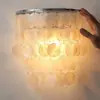 Lámpara de pared de concha marina, dorada colorida, lujo ligero, minimalista, posmoderna, de noche, pasillo, redonda, luminaria de pared nórdica, otros