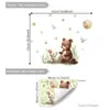 Una Variedad de Pegatinas de Pared Decorativas Luminosas de Oso, Conejo, Mariposa y Astronauta para Embellecimiento de Fondo de Dormitorio y Sala de Estar, Pegatinas de Pared Autoadhesivas