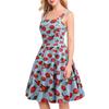 X Amazon eBayebay mujer europea y americana sexy tirantes solo estampado fresa vestido de péndulo grande en stock venta al por mayor
