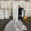Suministro de piezas de soldadura de tubería de extrusión de PTFE de gran tamaño, tubería de filtro de PTFE ácido-base para planta química