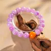 Pulsera de Cristal con Perlas de Cristal Natural Optimizada Pulsera Versátil de Nicho Joyería de Moda de Lujo Ligero Venta al por Mayor para Mujeres