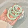 Cuerda de Teléfono de Gelatina de Alta Elasticidad Color Dopamina, Lazo para el Cabello, Gama Alta, Lazo para el Cabello Dulce y No Dañino, Lazo para el Cabello y Accesorio para la Cabeza