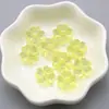 Accesorios DIY Acrílico Transparente Facetado Agujero Recto Perforado Flor de Trébol Cuentas Cadena para Teléfono Móvil Cuentas