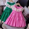 Vestido de Verano 2026 para Niña de Algodón Puro, Vestido sin Mangas para Bebé, Vestido para Niños Pequeños, Ropa para Niños, Vestido de Color Sólido para Bebé Niña