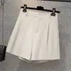 Traje de Shorts de Chifón Negro para Mujer Tallas Grandes Verano 2024, Cintura Elástica, Ligero, Pantalones Acampanados de Línea A para Mujer Petite para Uso al Aire Libre