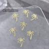 Nova Série Oceano Arte para Unhas Joias de Liga de Zinco Árvore de Coco Diamante Concha Pérola Estrela do Mar Laço Decoração para Unhas