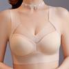 Roupa Íntima de Renda Sem Costura para Mulheres, Tamanho Grande, Costas Nuas Sexy, Minimiza Seios Grandes, Estilo Top Regata Esportivo para Yoga, Sutiã Sem Fio