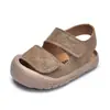 Sandálias Fechadas Anti-Colisão para Bebês, Novidade Verão 2025, para Bebês de 1 a 3 Anos, Sapatos Macios para Crianças Pequenas, Meninos e Meninas, Calçados de Praia