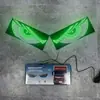Adesivo de Carro Luz Dinâmica Olho de Diabo Display LED Caminhão Carro Para-brisa Dianteiro e Traseiro Multi-Modo USB