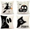 Comércio Exterior Amazon Venda Quente Halloween Fronha Personalizada Sala de Estar Sofá Decoração de Festival Capa de Almofada Capa de Almofada Almofada Capa Atacado