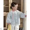 Ropa de Abrigo para Niñas Estilo Primavera y Otoño 2026 Regreso a Clases con Cuello de Encaje, Estilo Princesa sin Capucha, Chaqueta Casual Versátil Holgada Tendencia
