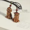 Figuritas Talladas en Madera de Durazno de los Doce Animales del Zodiaco al por Mayor, Adornos Lindos para Llevar en la Mano, Llaveros, Cadenas para Teléfono de los Doce Animales del Zodiaco