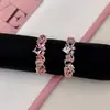 Anillo de Zirconia Multicolor con Brillo Fino en Oro Rosa Estilo Japonés para Mujer, Estilo Ins Lujo Ligero Nicho Gama Alta Talla 7 Anillo Nuevo de Nicho