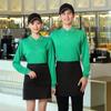 Ropa de trabajo para camarero de catering verano manga corta tienda de té con leche comida rápida restaurante de hot pot restaurante ropa de otoño e invierno camiseta ropa de trabajo