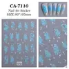 Adesivos para Unhas Francesas Coração Vazado 5D Em relevo Tridimensional Versátil Sonhador Coração Adesivos de Nail Art Acessórios Modelo Tj