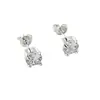 Explosiones joyería de comercio exterior galvanizado plata incrustada pendientes de 5 mm joyería de moda para niña ventas directas de fábrica al por mayor
