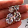 Pendientes superventas en eBay, pendientes de circonita grande con temperamento atractivo para damas, pendientes transfronterizos europeos y americanos al por mayor e6535