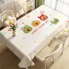 Toalha de Mesa Dopamina Impermeável à Prova de Óleo Lavável Resistente ao Calor Anti-Escaldante Retangular para Mesa de Jantar Luxo Leve Alta Qualidade para Mesa de Centro
