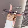 Óculos de Grau com Lentes Prescription de Novo Estilo e Aparência Natural, com Armações Quadradas Estilo Coreano, Bloqueio de Luz Azul, Armações de Óculos Ultra Leves Versáteis
