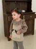 Roupas de Outono para Bebês Outfits de Outono para Crianças 2026 Novo Estilo Coreano Conjunto de Camisa Boneca e Leggings para Meninas