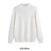 Nuevo Suéter de Punto Cálido para Hombre Otoño/Invierno 2026, Cuello Medio Alto, Color Sólido Básico Versátil