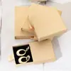 Caixa de Armazenamento para Joias com Gaveta Plana de Papel em Estoque, Caixa Tudo-em-Um para Armazenamento e Embalagem de Brincos e Pulseiras, Suporta Adição de Logo