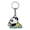 Encantos Fofos de Mochila de Fornecimento Direto Pequenos Presentes Acessórios de Chaveiro Panda Fabricante Adesivo PVC Borracha Macia DIY