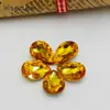 Venda Quente Transfronteiriça Diamantes Coloridos em Forma de Gota d'Água, Diamantes de Vidro Transparente, Diamantes de Formato Especial, Gemas para Manicure Banhadas a Prata com Fundo Pontiagudo