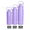 2024 Nova Caneca Térmica de Aço Inoxidável Portátil de Grande Capacidade para Uso Externo Transfronteiriço Copo de Gelo para Carro Garrafa de Água Esportiva com Alça